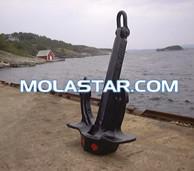 Quality Molastar Stockless Steel Anchor For Sale Hall Anchor With Certificate Stockless Anchors Hall Anchor wholesale