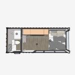 Wall 50/75/100mm Wave Sandwich Panel Container Houses for Your Requirements