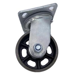 Quality Swivel Castor Wheels Cast Iron Caster Heavy Duty Castors 8 Inch wholesale