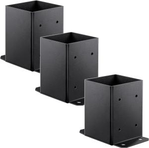 Quality Arbours 4inch Heavy Duty Black Powder-Coated Post Anchor Post Brackets for Wood Support wholesale