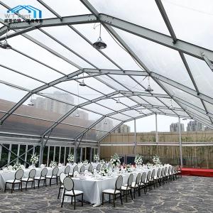Quality Commercial Clear Roof Wedding Tent Polygon Arched Aluminum Alloy Frame wholesale
