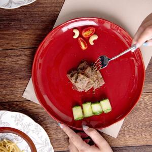 Quality Irregular Nordic Ceramic Pumpkin Plate Set For 12 People Porcelain Table Plates Party wholesale