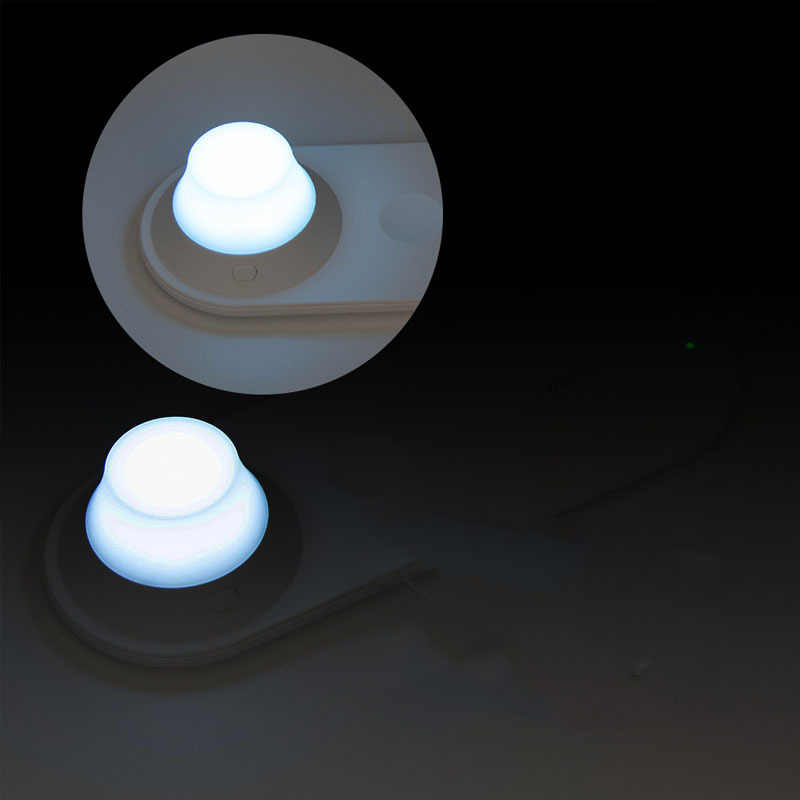 Flicker Free 5V 2A 10watt Wireless Charger Night Light / 3 In 1 Night Lamp