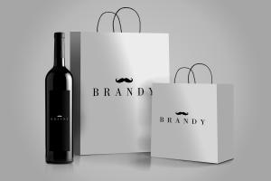 Quality matt lamination Shopping Paper Bags Custom ISO For Advertising / Gift wholesale