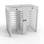 1.5mm Thickness SS304 Double Lane Full Height Turnstile