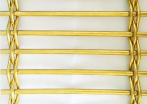 Quality PVD Decorative Woven Mesh Golden Rigid Stainless For Railing wholesale