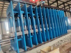 Quality 16Mpa Vulcanizing Press Rubber Conveyor Belt Production Line Blue Green wholesale