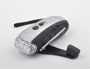Quality Outdoor use dynamo flashlight with LED light wholesale