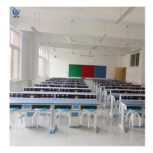 Quality Fixed Teacher Lab Desk Workstation Furniture Rectangle Alkali Resistant wholesale