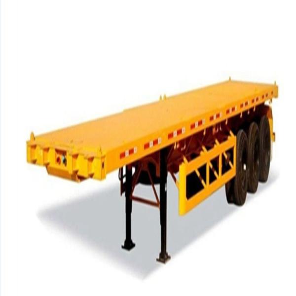 SINOTRUK HOWO 20 40FT 3Axle 50Ton Heavy Flat Bed Semi Trailer Adopt High