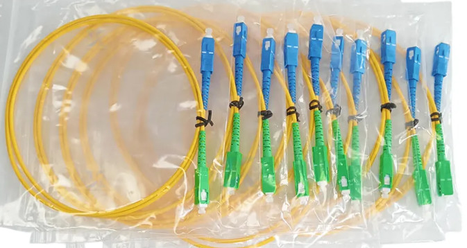 SC APC-SC UPC Fiber Optic Patch Cord Single Mode Simplex 3M 2.0mm LSZH
