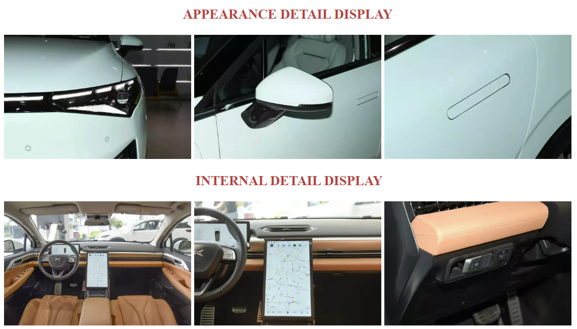 Energy Vehicle Xpeng P5 4 Wheel Sedan 30 Minutes Charge %30-80 Body Structure 4-door 5-seater