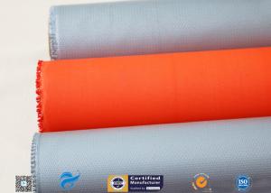 Quality 0.25mm 0.45mm 0.5mm Silicone Coated Glass Fabric / Cloth For Thermal Insulation wholesale