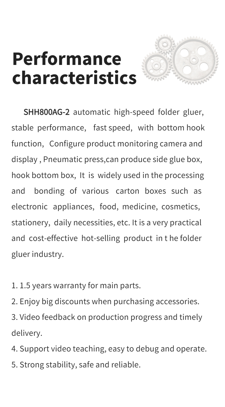 SHH800AG-2 automatic bottom lock lunch box making machine for case packaging