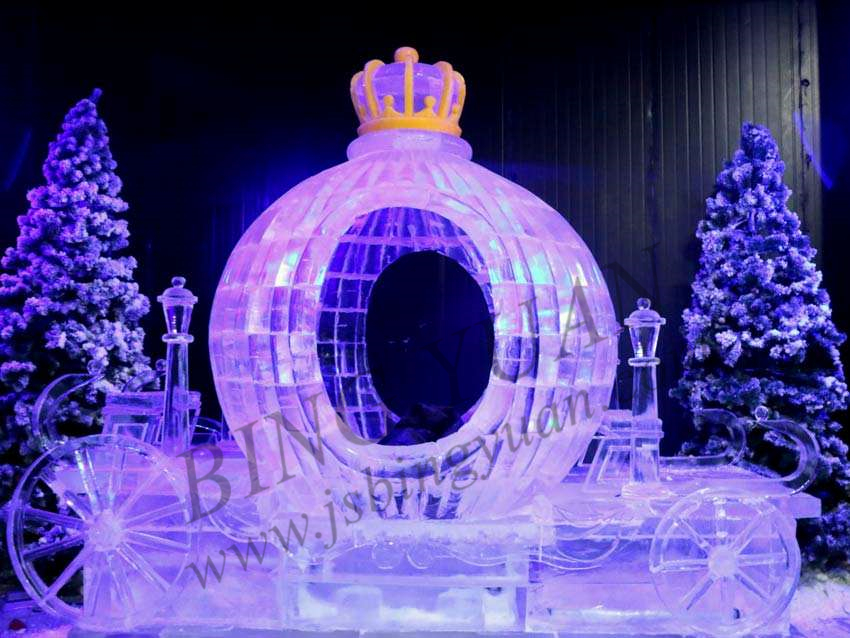 Factory Price Artificial Snow Falling Machine, Indoor Landscape Artificial Ice Machine, 600kg/Day Snow Ice Maker