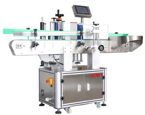 Quality 1.2kw Round Bottle Sticker Labeling Machine , 40pcs/Min Auto Labeller Machines wholesale
