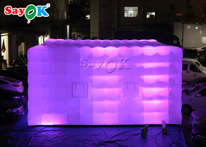 Square Giant LED Light Inflatable Air Tent For Fairs Event SGS ROSH