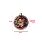 Christmas Gift Personalized Sublimation Glass Christmas Ball