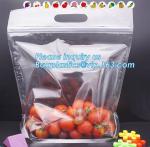 cherries packaging bag Fruit shopping bag Grape pouch, Fruit Spout Straw Jelly