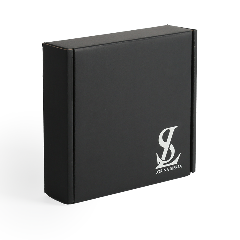 Luxury Cardboard Boxes Black Corrugated Shipping Boxes Packing For Small Business