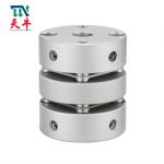 Aluminum Double Set Screw Precision Flexible Shaft Coupling Marine