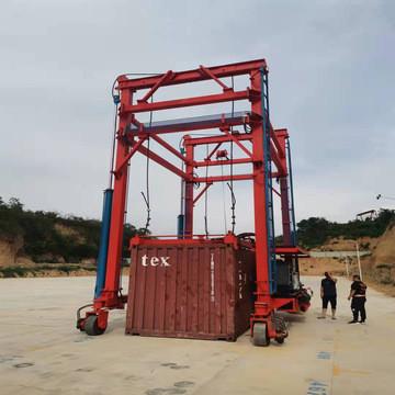 0-180 Degrees Container Loader Machine With Dual Flip Capability And Carbon