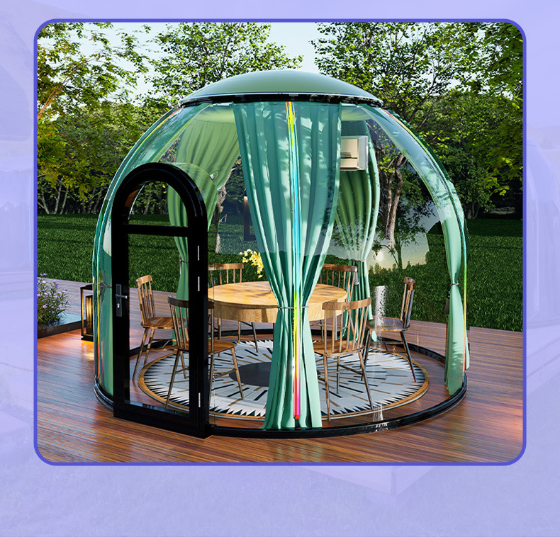 Round camping tent scenic park View Homestay bubble room