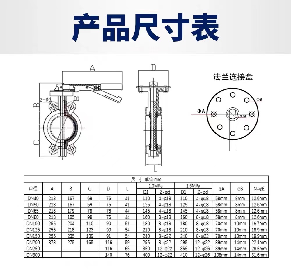 2 inch Ductile Iron Wafer Butterfly Valve ANSI 150 DIN JIS Silver for General Purpose