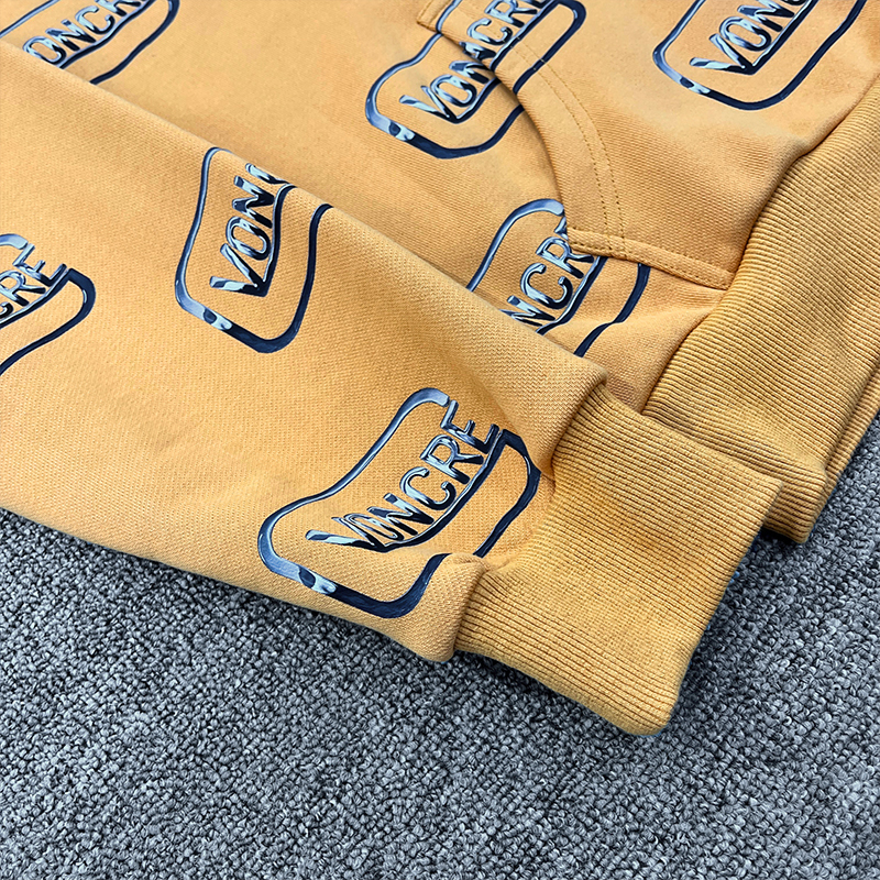 OEM Custom Drop Shoulder Oversized French Terry Hoodie Casual Reflective Screen Print Hoodies Manufacturers Custom Logo