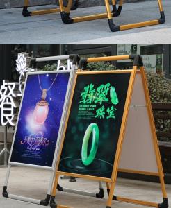 Quality Portable Retail Poster Display Banner Stands For Shops Professional Design wholesale
