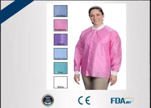 Quality Eco Friendly Disposable Lab Coats , Sterile Disposable Visitor Coats wholesale