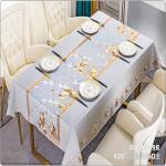 PVC Tablecloth Nonwoven Table Cover for Home Kitchen Dining Room Waterproof