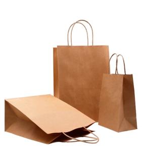 Quality Customized Shopping 50gsm 5kg Printed Kraft Paper Bags wholesale