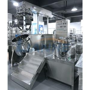 Quality Cosmetic Cream Vacuum Emulsifier Mixer High Shear Homogenizer Wall Scraper wholesale