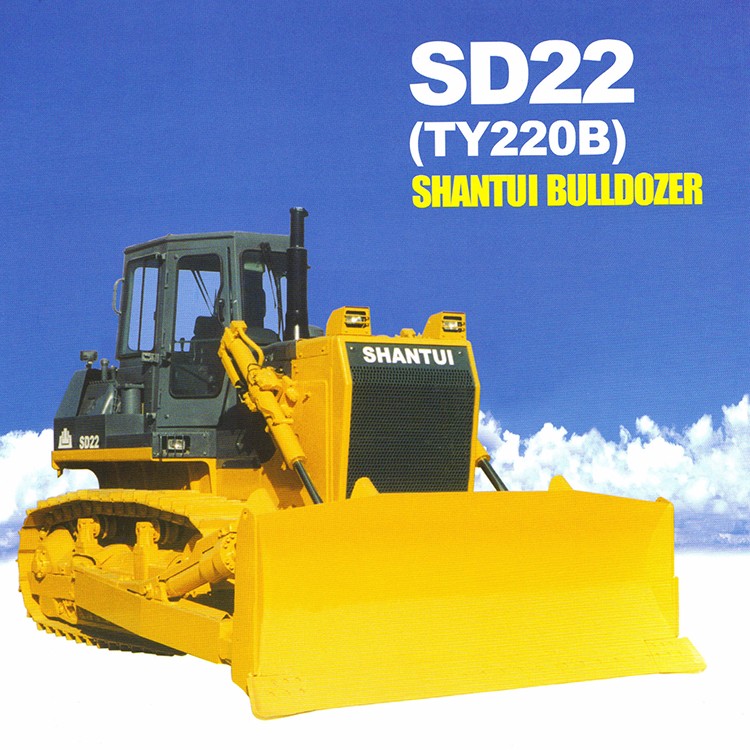 Cummins Engine 220hp Good Performance Shantui Bulldozer , Authentic Bulldozer Sd22 Dozer