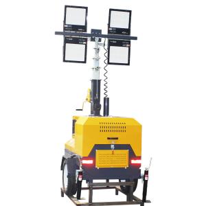 Quality Heavy-Duty 35000lm 1000W*4 LED Telescopic Light Tower Diesel Lamp with Standard CRI wholesale