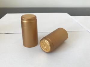 Quality Beautiful PVC Heat Shrink Capsule for Vodka Caps custom design black golden PVC heat shrinkable film wine capsule wholesale