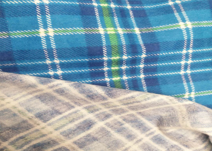 12*10 20*10 Grid Shapes Cotton Flannel Cloth For Children's Diapers