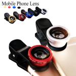 Universal clip on phone 3in1 lenses for Moblie Smart Phones 3 in 1 FishEye Wide