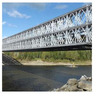Quality Q345B Prefab Steel Bridges Metal Pedestrian Bridge Earthquake Resistant wholesale
