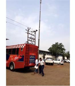 Quality 9m pneumatic telescopic mast for mobile CCTV vehicle telescoping mast antenna mast telecommunication tower mast wholesale