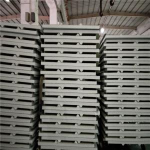 Quality 2017 new design 30mm silver paper eps roof sandwich panel 840-30-0.526mm for prefab house wholesale