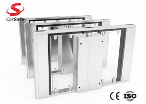 Quality Stainless Steel Retractable Flap Barrier Tempered Glass Swing Door wholesale