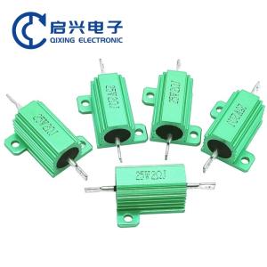 Quality High Power Wirewound Resistor 25w Green Metal Aluminum Case Resistor wholesale