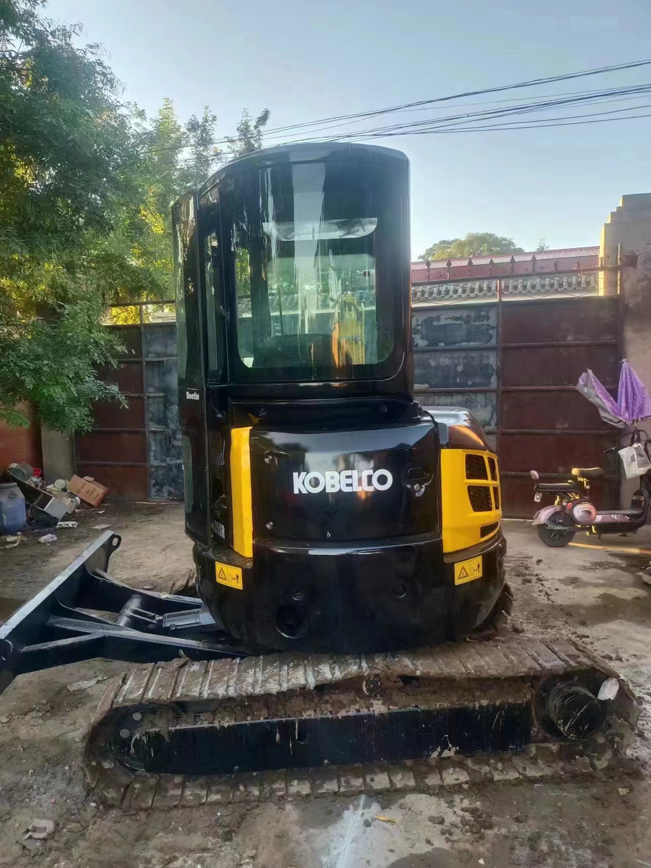 Yellow Paint Original Kobelco 35 Used Mini Excavator Kobelco Sk75