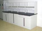 Full Steel School Lab Furniture Student Chemistry Lab Bench with Cabinet