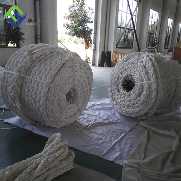 64mm 8 Strand PP Rope Marine Towing Polypropylene Floating Mooring Lines