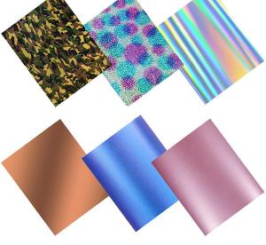 Quality Vinyl Holographic Heat Transfer Film Roll Easy Weed 0.5x25m wholesale