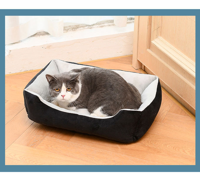 Custom Dual Purpose Rectangle Calming Dog Bed Breathable Washable Dog Mattress