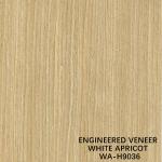 ISO The Simulation White Apricot Wood Veneer H9036 Straight Cut For Cabinet Face